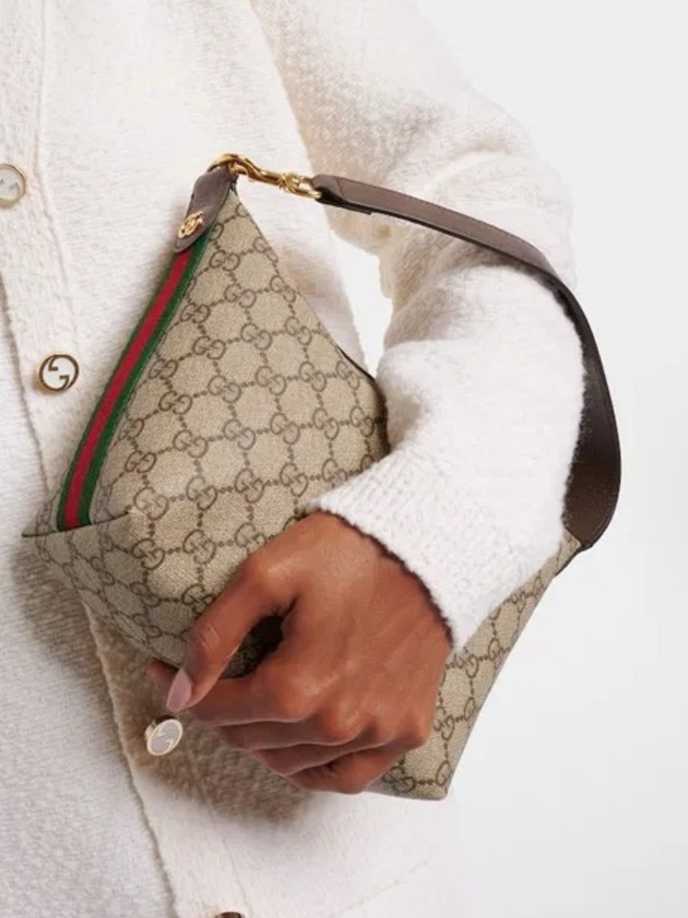 Gucci Ophidia GG Super Mini canvas shoulder bag New - Picture 11 of 12